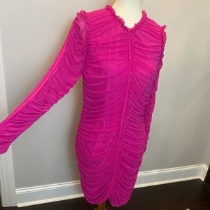 Revolve NBD ruched mini dress